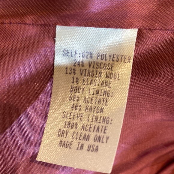 Women's Black and Pink Plaid Jacket - Picture 7 of 7